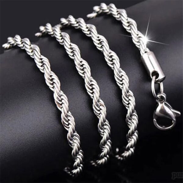 925 Sterling Silver Rope Chain