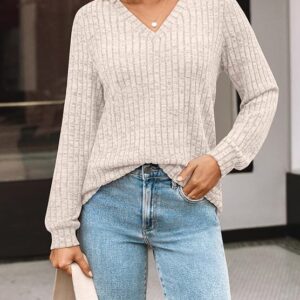 Women’s V Neck Long Sleeve Shirt