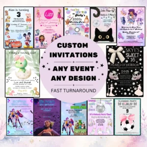 Custom Event Invitation Design | Personalized Canva Template
