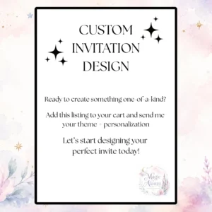 Custom Event Invitation Design | Personalized Canva Template